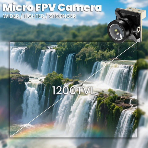 STARDRONE 1200TVL 1.8mm 160 1/3" CMOS 2.5g FPV Camera Lens Wide Angle Lens PAL and NTSC Modes Sensor Micro Camera Kit