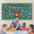 CY2SIDE 74PCS Jesus is Our Guide Cutouts - Bulletin Board Border Sets for Back to School Camping Theme