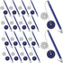 Secure Pen with Adhesive Chain and Blue Ink Holder, 20 Pieces Home Office Supplies