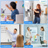YES4QUALITY Magnetic Pen Holder for Refrigerator, Strong Magnetic Back, Dry Erase Marker Holder, Clear & White Pencil