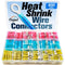 600Pcs Heat Shrink Wire Connectors Electrical Kit, Oiojuct Marine Automotive Crimp Terminals Assortment