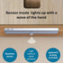 2 Pack Counter 2 Pack) Motion Sensor LED Night Light,Battery Powered Under Light with Magnetic Mount for Bedroom