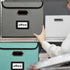 Huolewa Upgraded Portable File Organizer Box with Lid, Stylish Filing Box for Hanging File Folders, Office Storage
