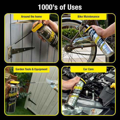 15.2 Oz (Pack 6) Multi-Purpose Lubricant Spray, Fl of Penetrating Oil & Anti-Corrosion Spray for Rusted Bolts, Tools