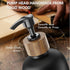 Set 2 Pack 16.9oz Set Cisily Kitchen Dish Soap Dispenser with Black Glass Bottle and Sponge Holder, Dish Soap