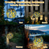 2 Pack Uspring Crystal Mosaic Solar Lanterns Outdoor Waterproof Decorative Hanging Solar Lights for Outside, Gifts