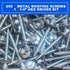 BHTOP Metal Roofing Screws 10 x 1-1/2 inch Hex Head Sheet Metal Roof Screw with EPDM Washer (250Pcs)