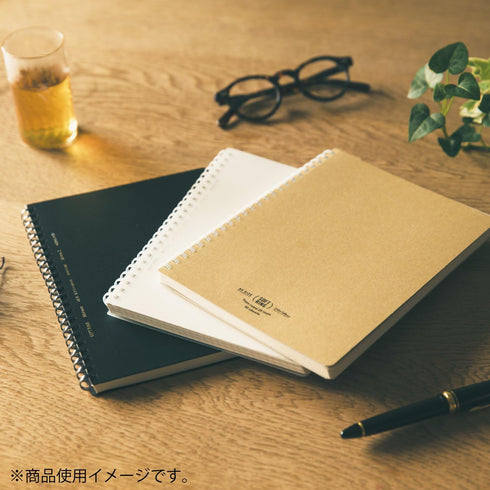 KOKUYO D Shaped Soft Ring Notebook, A5, 5mm Grid Ruled, 70 Sheets, Black, Japan Import (SU-SV437S5-D)