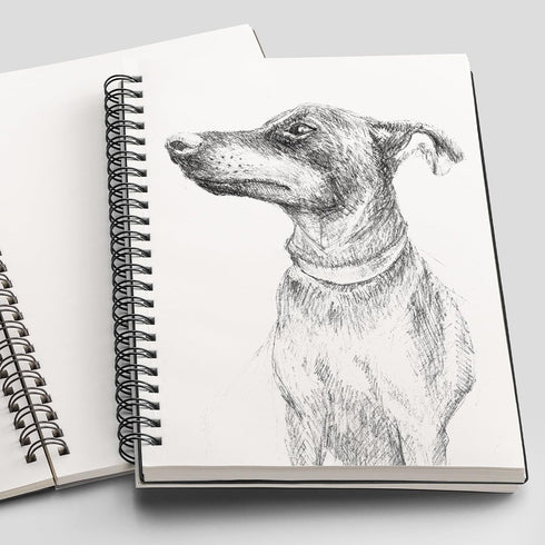 RETTACY A4 Blank Journal Notebook, 150 Sheets, 8.27" × 11.2", 81 LB/120 GSM Premium Acid-Free Paper for Artists