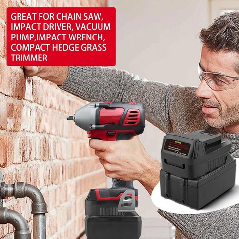Makita to Milwaukee Battery Adapter, Compatible with Makita 18V Lithium Battery to Replace Milwaukee 18V Tools