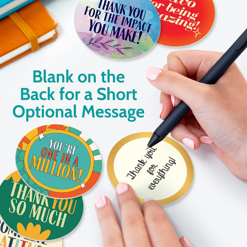 T MARIE 100 96 Pack Token of Appreciation Chips and Appreciation Cards - Bulk Gift Blank Encouragement Thank You