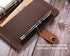 Leather Writing Journal Notebook, A6 Personal Size Traveler's Notebook with Pockets, 6 Ring Binder Planner