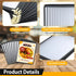 FLK Tech 10 Pack 1 2 8.5 11 Inch FLKQC Page Menu Covers, View x Clear PVC Menu Holder, Double Stitched Restaurant Menu