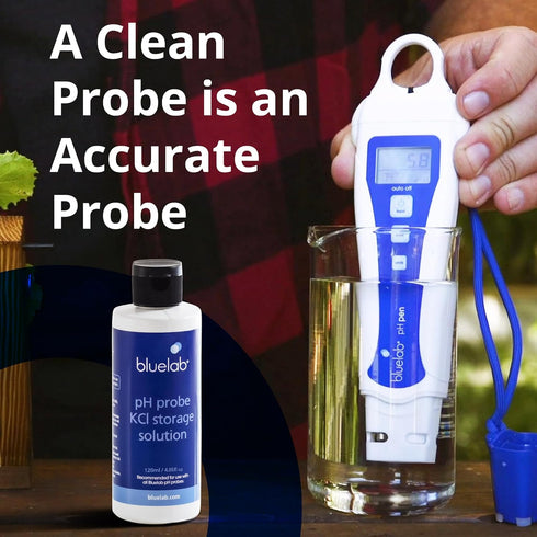 Bluelab STSOL120 KCL Storage Solution 120ml for pH Probe and Pen, Water, Soil, Hydroponic System