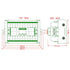 OONO 30A/300V Screw Mount 2x12 Position Terminal Block Distribution Module.