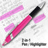 SyPen Highlighter with Ballpoint Pen Combo, 10 Pack in Bright Colors