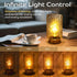 Dimming LUSHARBOR Battery Operated Lamp with Timer, Stepless Bedside Table Lamp Battery Powered Cordless Lamp for Home