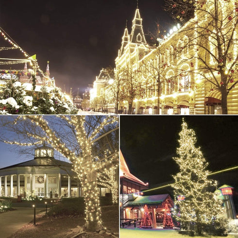 50 Counts, Commercial IP65, 25Ft 5mm Christmas Lights Warm White Christmas Lights Outdoor Warm White Grade Waterproof