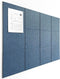 Large Cork Board Alternative - 12 Pack Felt Wall Tiles, 47"x35", Ocean Blue