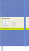 Moleskine Classic Notebook, Hard Cover, Large (5" x 8.25"), Plain/Blank, Hydrangea Blue, 240 Pages