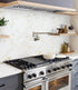 White Marble Contact Paper, 15.7"x78.7", Glossy Peel and Stick Wallpaper with Yellow Marble Grain for Decor