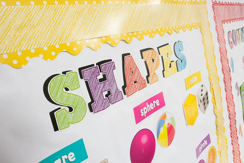 Teacher Created Resources Yellow Mini Polka Dots Border Trim, 4668 Yellow
