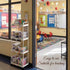4 Tier Classroom Rolling Cart Storage Utility Cart with Handle Hook, Monster Value Cards and Adhesive Dots Movable