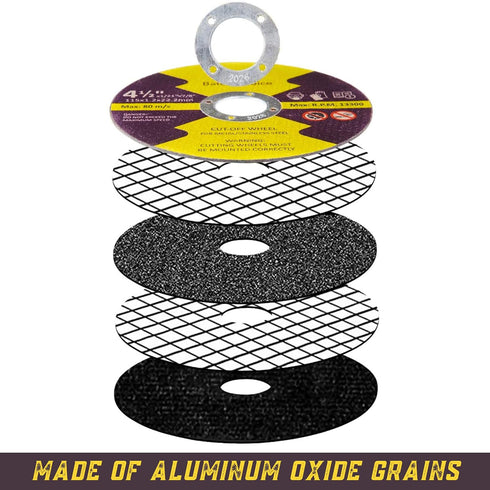 Bates Cutting Wheels, 10 Pack, 4-1/2” x 7/8”, Cut Off Wheels for Angle Grinder