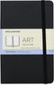 Moleskine Art Sketchbook, Hard Cover, Medium (4.5" x 7") Plain/Blank, Black, 88 Pages by Moleskine