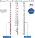 Hydrometer Alcohol Meter Test Kit, 0-200 Proof Pro Series, American-Made with Glass Jar