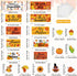 Whaline 37Pcs Fall Thanksgiving Motivational Bulletin Board Decor Autumn Inspirational Rules Poster Set