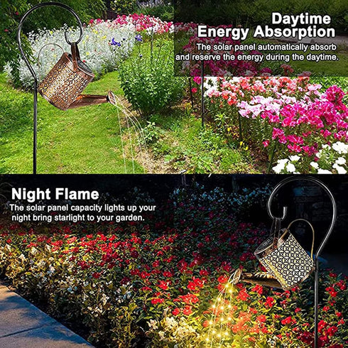 Solar Watering Can Lights - LED Lantern Outdoor Light, Hanging Waterproof Garden Lights for Pathway, Yard, Patio Decor