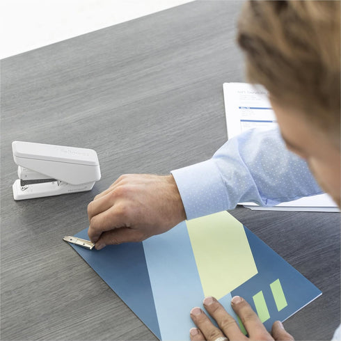Fellowes LX840 EasyPress Office Stapler, One-Touch Small Stapler for Classroom, Home, and Office, 25 Sheet Capacity,