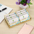 Hipiwe 8 Countertop Glass Business Card Holder Stand Slot Name Cards Display Storage Holder Gold Metal Business Cards