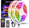 NBBUFF Led Lights for Bedroom 132ft (2 Rolls of 65.6ft), Color Changing RGB