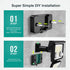 3000LM 188 4 Light,IP65 Install,270Wide 3 (2 Pack) LYWALT Solar Outdoor Lights - LED Motion Sensor Outdoor Lights