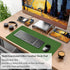 Office/Home.23.6"x 13.8" Bloss Green Leather Mouse Pad,Leather Desk Mat Protector,Dual-Side Use Mouse Mats,Office Desks