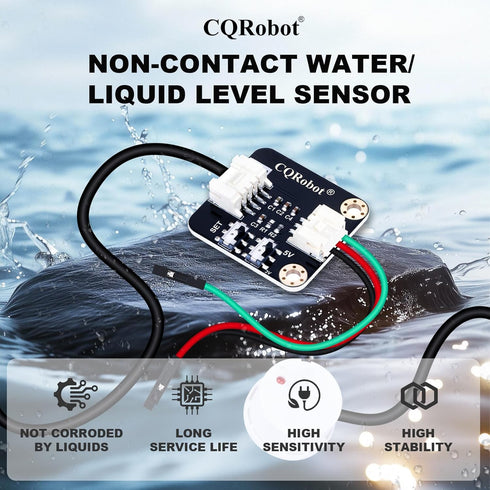 Non-Contact Water/Liquid Level Sensor Compatible with Arduino, Raspberry Pi for Industrial Production, Aquarium,