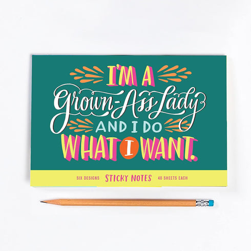 Em & Friends Grown-Ass Lady Sticky Note Packet