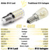 ALIDE E14 Bulbs 4W 40 Bulbs 0.65*2.28 inch,120V 220V, 6000K E14 Bulb Pendant,Non-dimmable,10 Pack LED Equal Watt
