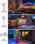 ECOHDT 8 Brighter Christmas Projector Lights Outdoor, Laser Light Projector with Remote, Patterns Light Show Holiday