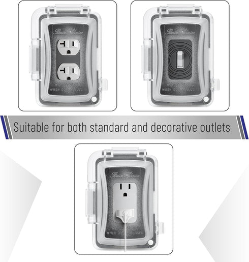 Bates Weatherproof Electrical Outlet Cover, 1-Gang, Outdoor Plug Cover, Weatherproof Outlet Cover