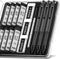 Four Candies Mechanical Graphite Pencil Set - 3pcs Black Metal Pencils with Anti-Skid Grip for Artists and Students