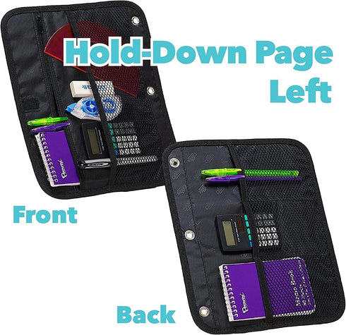 Case-it The Dual 2-in-1 Zipper Binder, 1.5 Inch D-Rings, Includes Pencil Pouch, Multiple Pockets, Spearmint Dual-101