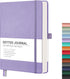 RETTACY Bullet Dotted Journal, A5 Dotted Grid Notebook with 256 Pages, 120 GSM Premium Acid-Free Paper, Leather