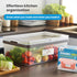 MESS Dissolvable Freezer Labels - 500-Pack Removable Stickers for Containers, Blank Food Storage, 1x2 in