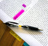 ELII 300 Pcs 2 Inch Sticky Index Tabs, Colorful Writable Transparent Book Tabs for Notebooks and Annotating