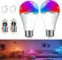 Rechargeable Battery Operated Light Bulb, E26 Dimmable Color Light Bulb, 40W Equivalent, 2-Pack