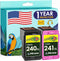 Mirone Remanufactured Ink Cartridges Combo Pack for Canon 240xl 241xl Replacement for Canon MG3600 Ink Cartridges