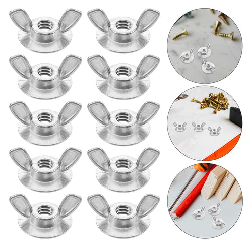 Alasum 20pcs 1/4-20 Stainless Steel Hurricane Shutter Wing Nuts Storm Shutter Fasteners with Quick Release and Trim
